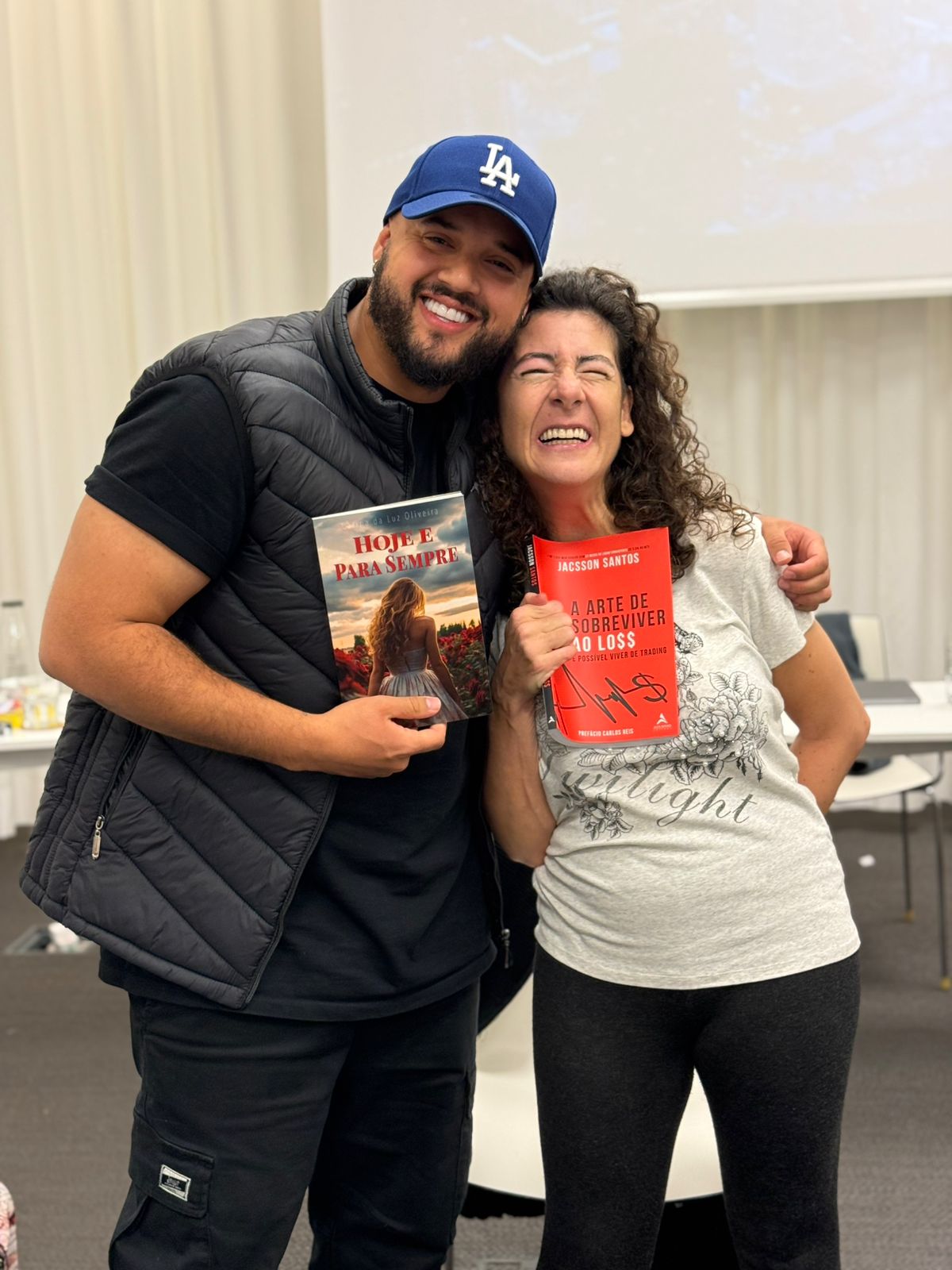 Encontro com Jacsson Santos — troca de livros
